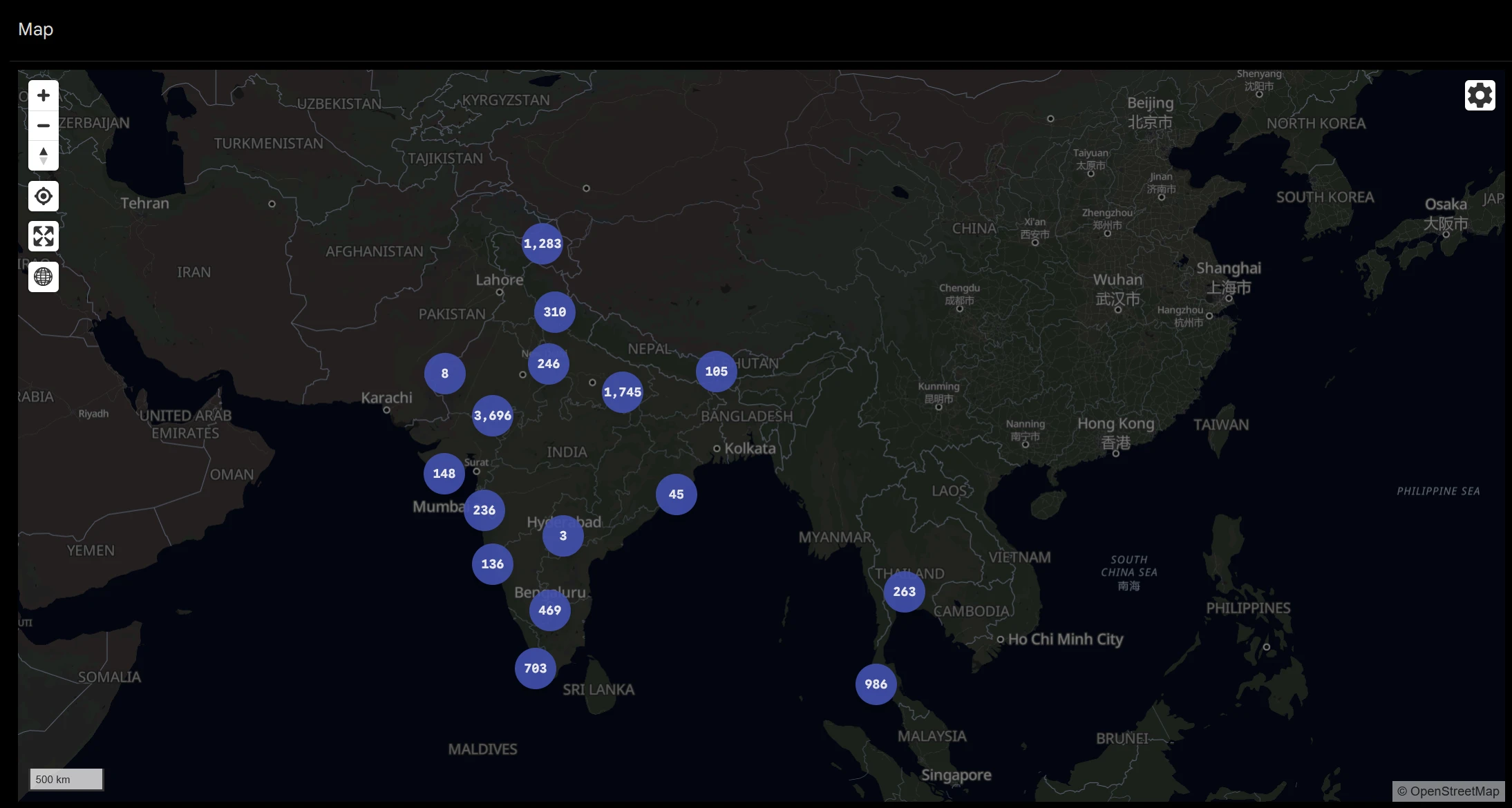 Immich Map with photo markers